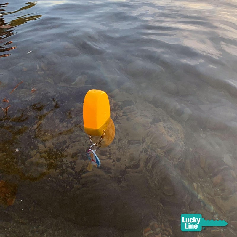 Lucky Line Soft Key Float with Ball Chain Water Sports, Yellow (92801) - Image 2